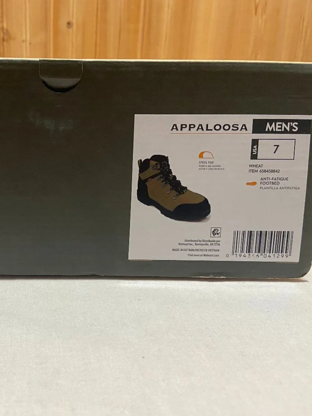 Brahma Appaloosa Men's Steel Toe Work Boots Wheat Tan NIB New Size 7 13